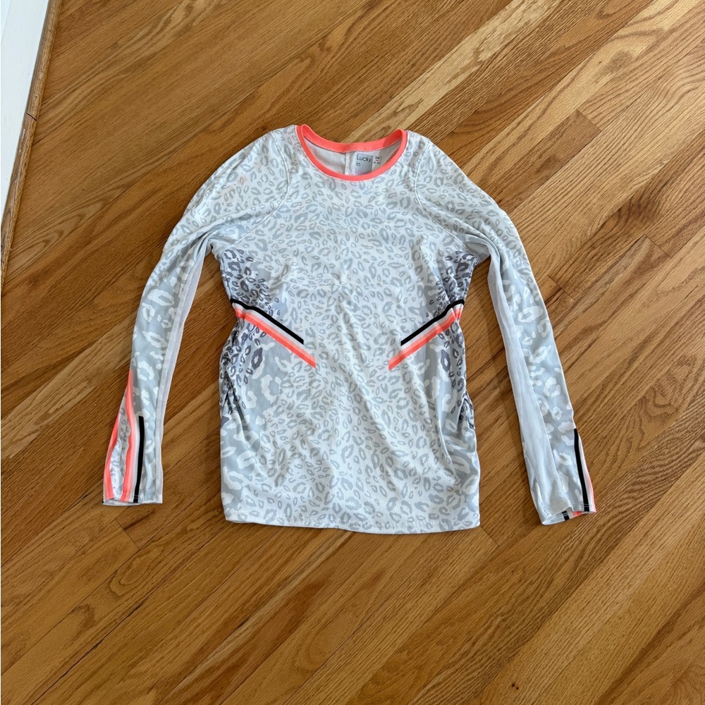 Lucky in love tennis workout long sleeve top
